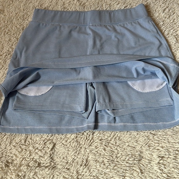IZOD Golf Skirt Striper Short Lined Elastic Waist Pockets Size S - Picture 5 of 13
